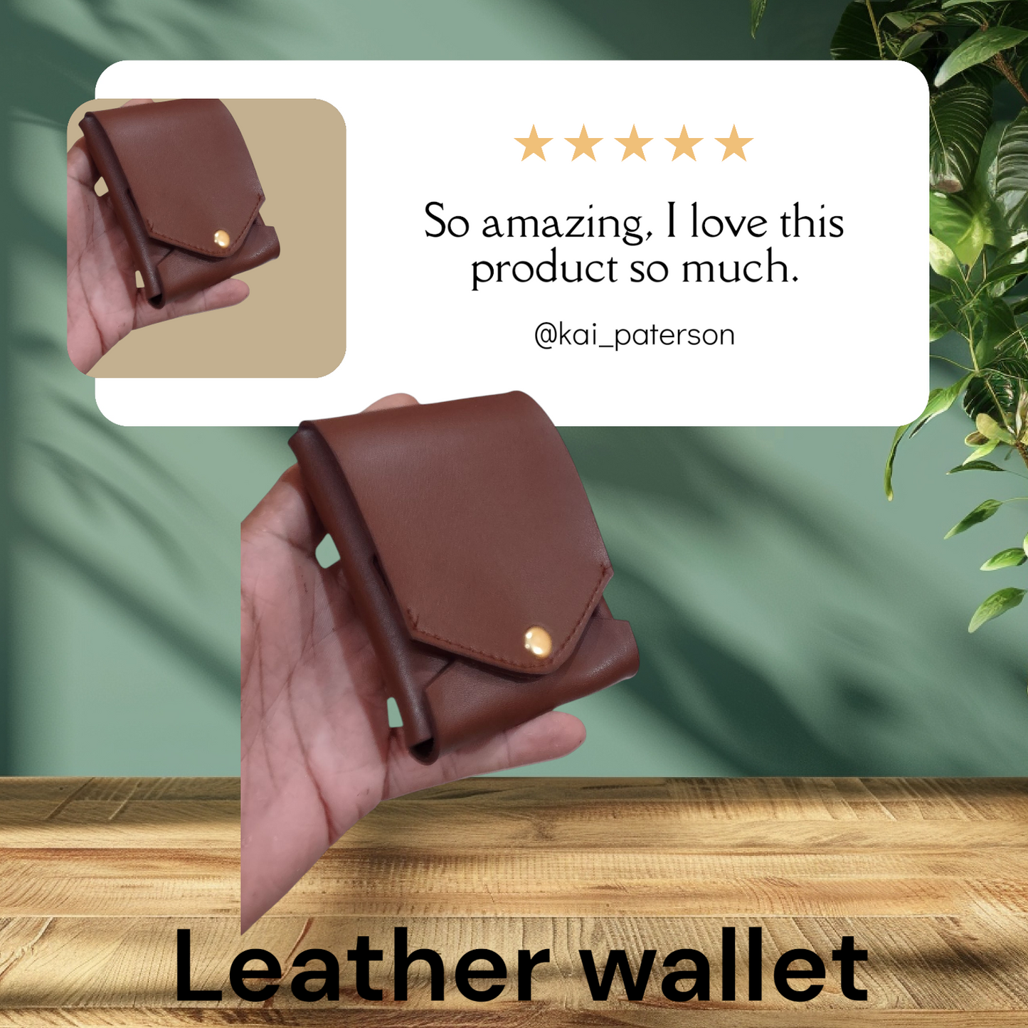 Men's leather wallet