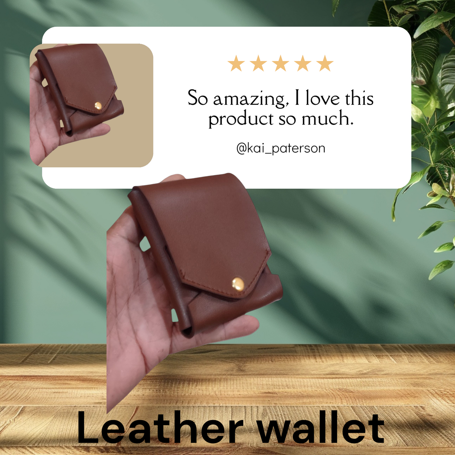 mens leather wallet