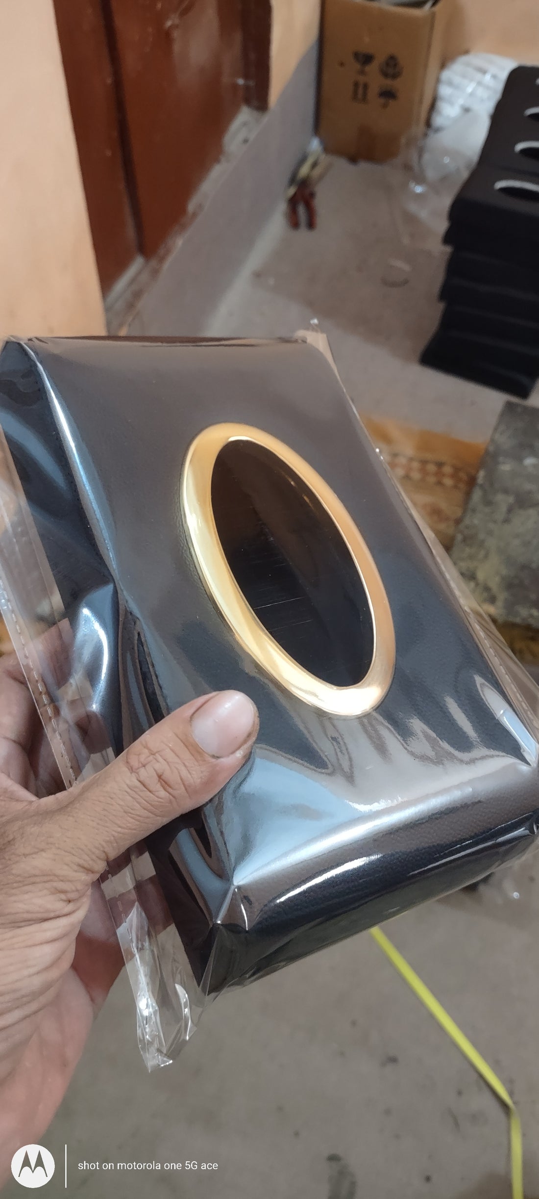 Car tissue box leather product